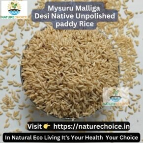 Desi Native Paddy Rice Unpolished Chemical free Mysuru Malliga